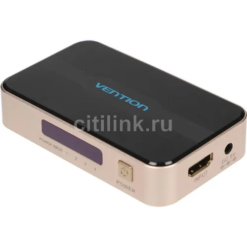 Сплиттер видео VENTION 4xHDMI (f) - ver 1.4, GOLD, золотистый [accg0]