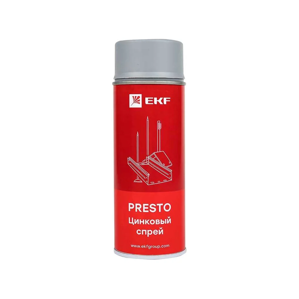 Спрей цинковый EKF Presto lp-zinc