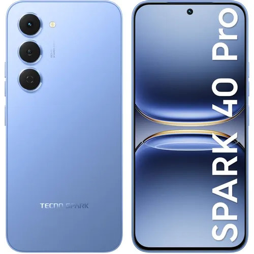 6.78" Смартфон TECNO Spark 40 Pro 8/256Gb, NFC, AMOLED, 144Гц, 5200мAч, синий
