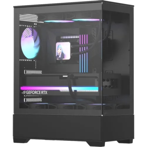 Корпус ATX Formula Crystal Z1 Plus AR V2, Midi-Tower, без БП, черный [crystal z1 plus black ar v2]