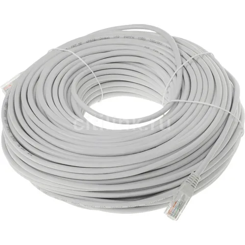 Патч-корд LanMaster вилка RJ-45, вилка RJ-45, кат.5E, ПВХ, 50м, серый [twt-45-45-50-gy]