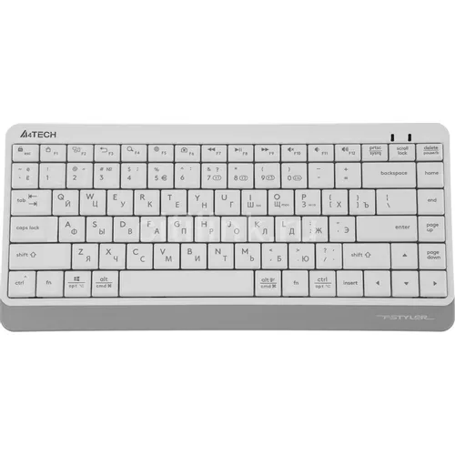 Клавиатура A4TECH Fstyler FBK11, беспроводная, USB, Bluetooth/Радиоканал, мембранная, белый/серый [fbk11 white]