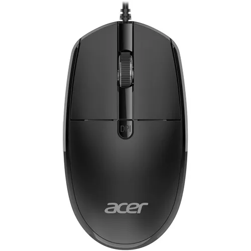 Мышь проводная Acer OMW401, оптическая, USB, 2000dpi, черный [zl.mceee.031]