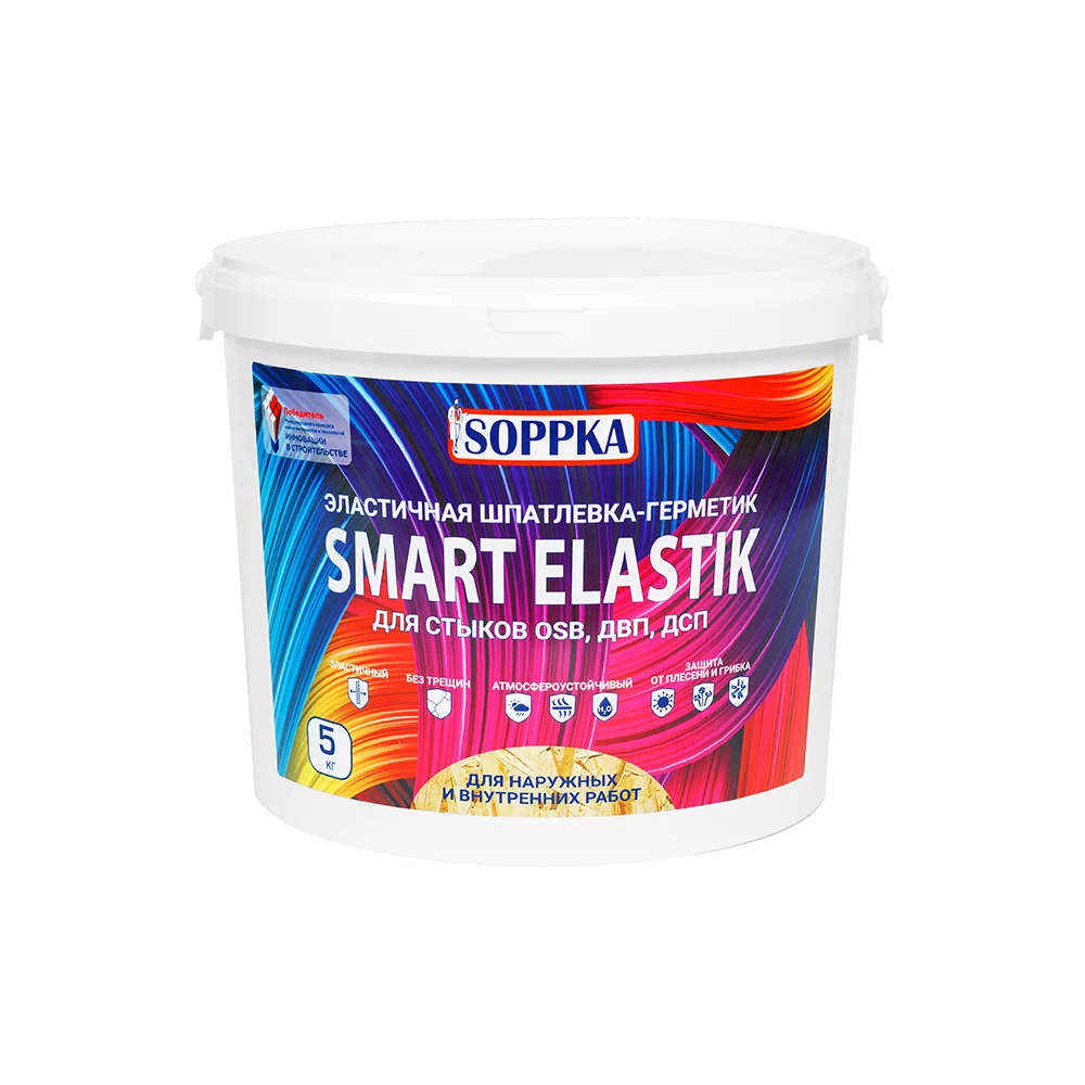 Эластичная шпатлевка-герметик для OSB SOPPKA SMART ELASTIK СОП-Шов5