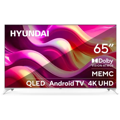 65" Телевизор Hyundai H-LED65QBU7500 QLED, 4K Ultra HD, СМАРТ ТВ, Android, черный