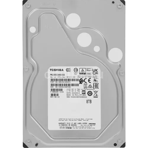 Жесткий диск Toshiba Enterprise Capacity MG08SDA800E, 8ТБ, HDD, SAS 3.0, 3.5"