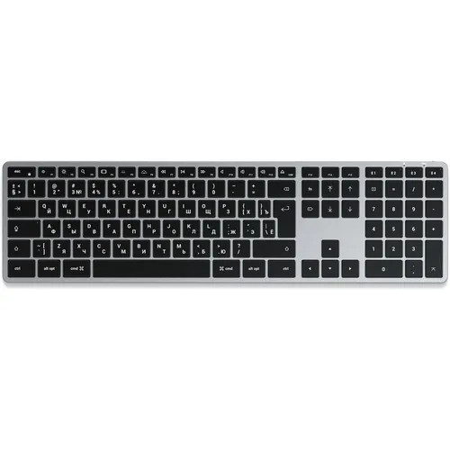 Клавиатура SATECHI X3, беспроводная, Bluetooth, мембранная, серый [st-btsx3m-ru]