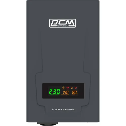 Стабилизатор напряжения POWERCOM WM-500VA графитовый