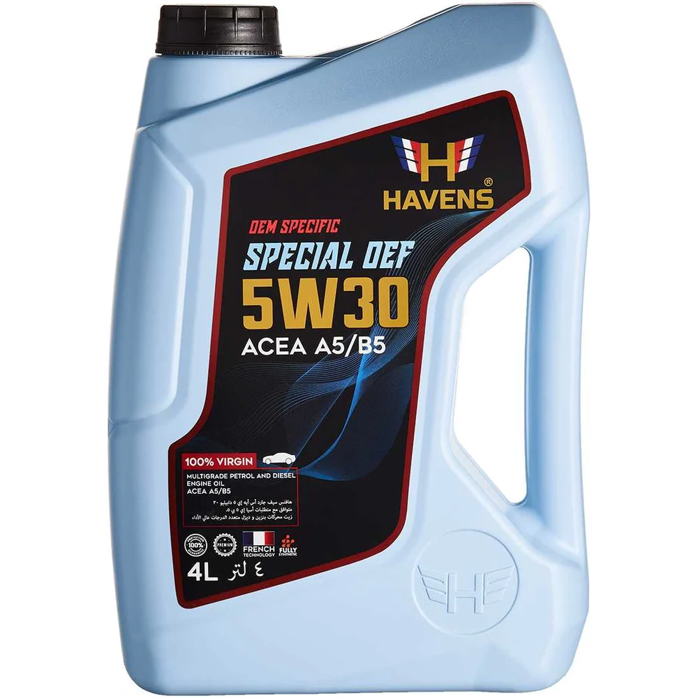 Масло HAVENS Special OEF 5W30 ACEA A5/B5, API SN/CF HSOEF5W30A5B54