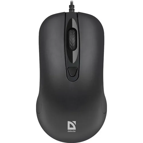 Мышь проводная Defender MB-230, оптическая, USB, 1600dpi, черный [52231]