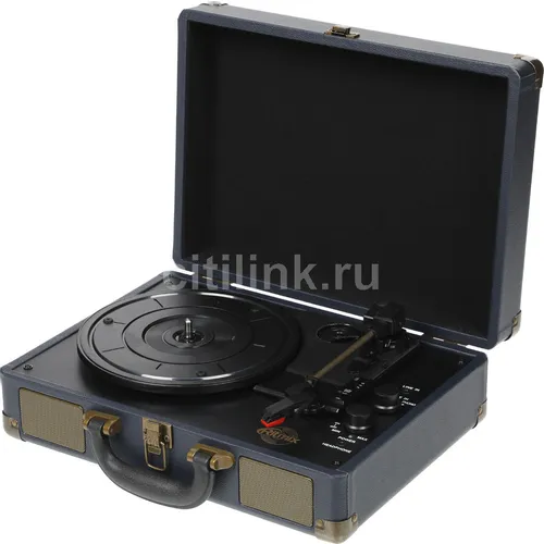 Виниловый проигрыватель Ritmix LP-160B, полностью автоматический, темно-синий