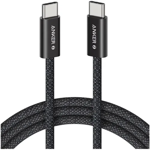 Кабель ANKER Zolo, USB Type-C (m) - USB Type-C (m), 1.8м, MFI, черный [a8060h12]