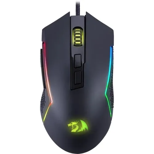 Мышь проводная Redragon Trident Lite, игровая, оптическая, USB, 8000dpi, черный [72018]