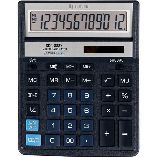 Калькулятор ELEVEN SDC-888X, 12-разрядный, синий