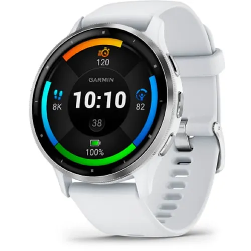 Смарт-часы Garmin Venu 3, 35.4мм, 1.4", белый/серый/серебристый