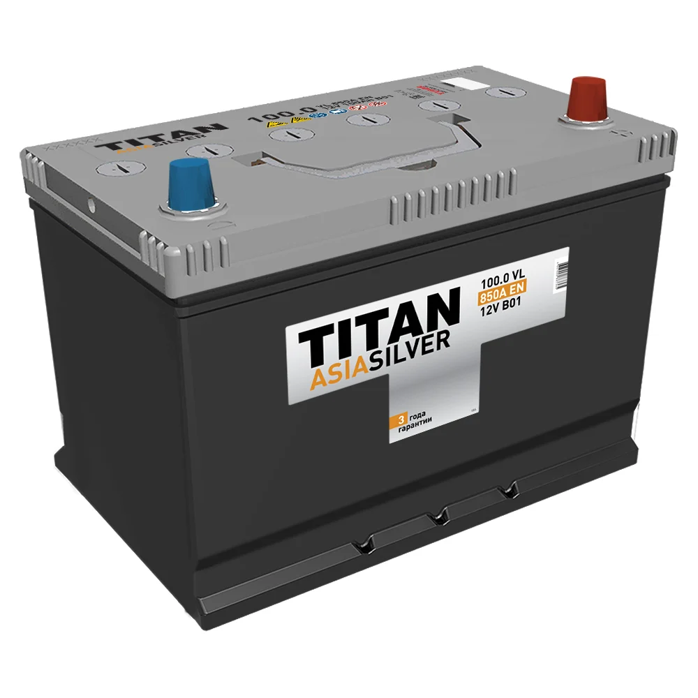 Аккумулятор TITAN ASIASILVER 100.0 VL 4607008887365
