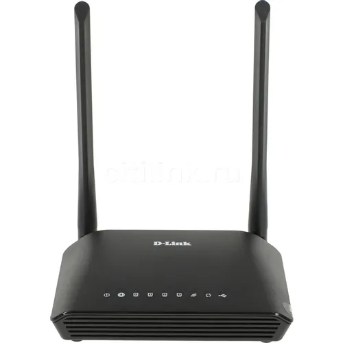 Wi-Fi роутер D-Link DIR-620S/RU/B1A, Wi-Fi 4, N300, 2.4ГГц, 4 LAN, 1xUSB, черный