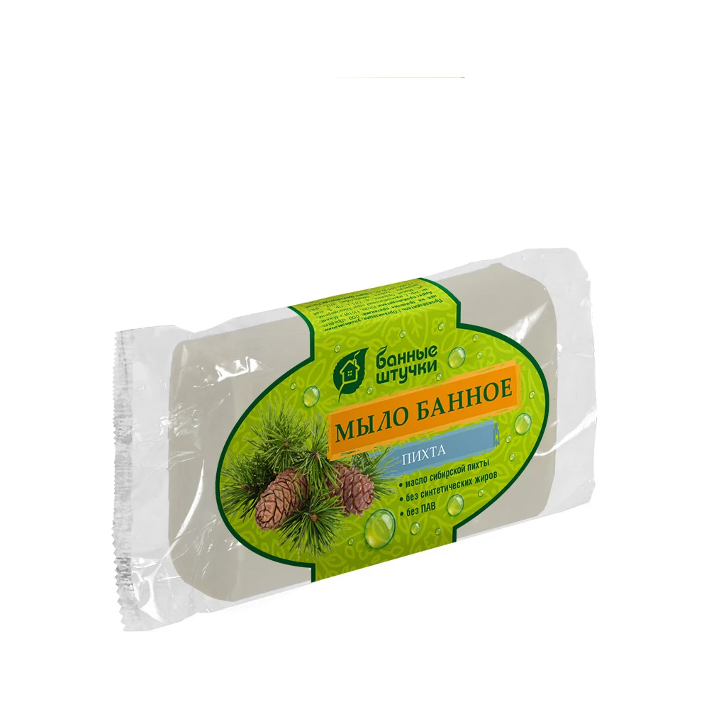 Кусковое банное мыло для бани и сауны Банные штучки пихта 33676