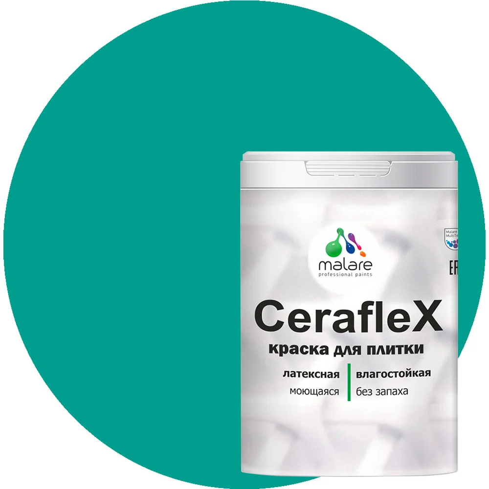Латексная краска для кафельной и керамической плитки MALARE Ceraflex 2036773402916