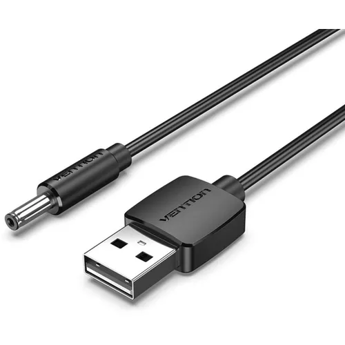 Кабель VENTION CEXBD, USB A (m) (прямой) - DC-Jack 3.5 (m) (прямой), 0.5м, черный