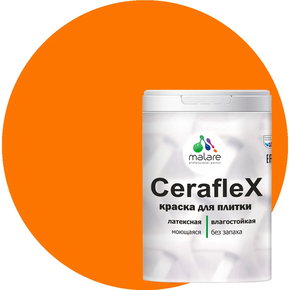 Латексная краска для кафельной и керамической плитки MALARE Ceraflex 2036773321217