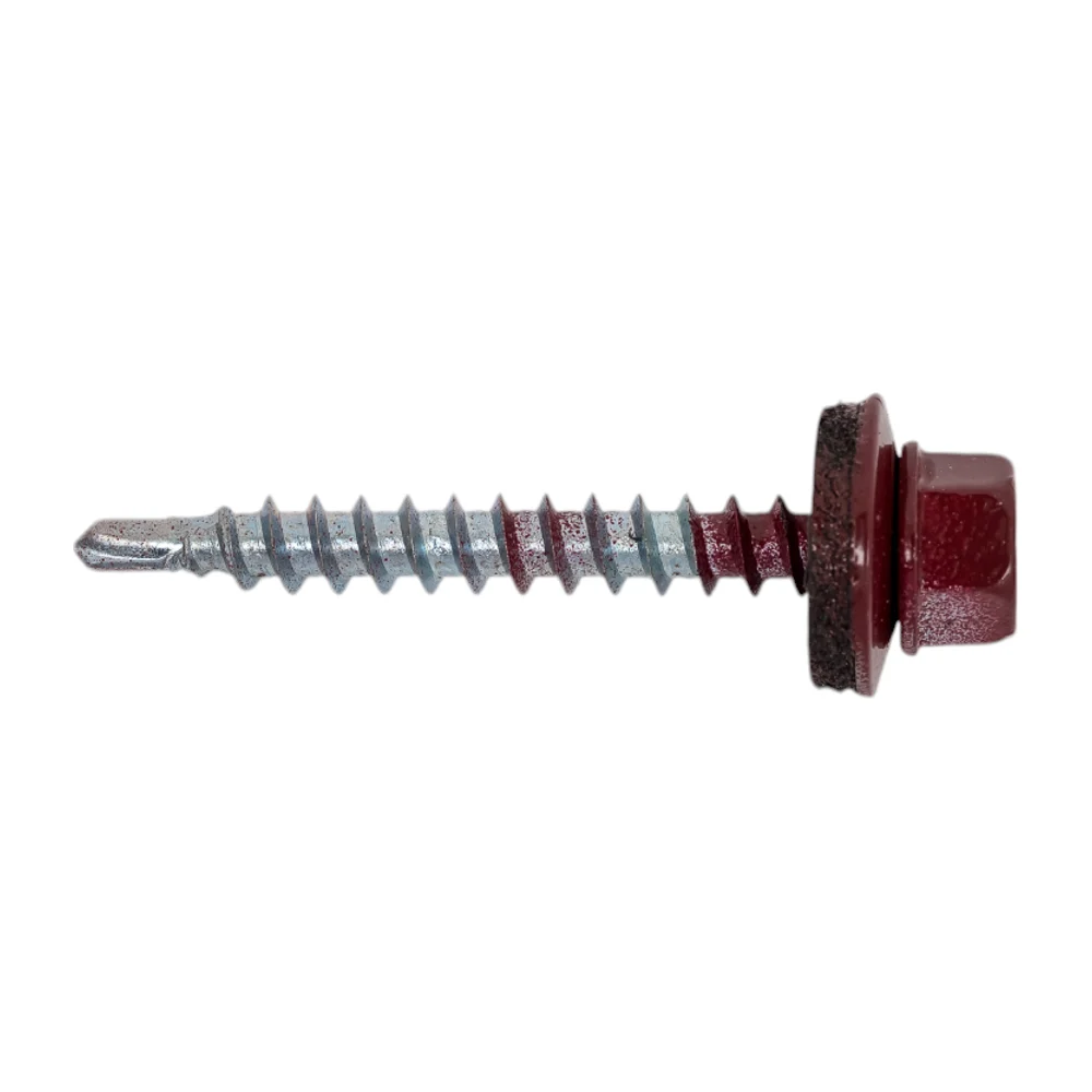 Кровельный саморез качественный крепеж 4,8/38 RAL300550 красное вино (50 шт.) 0200131