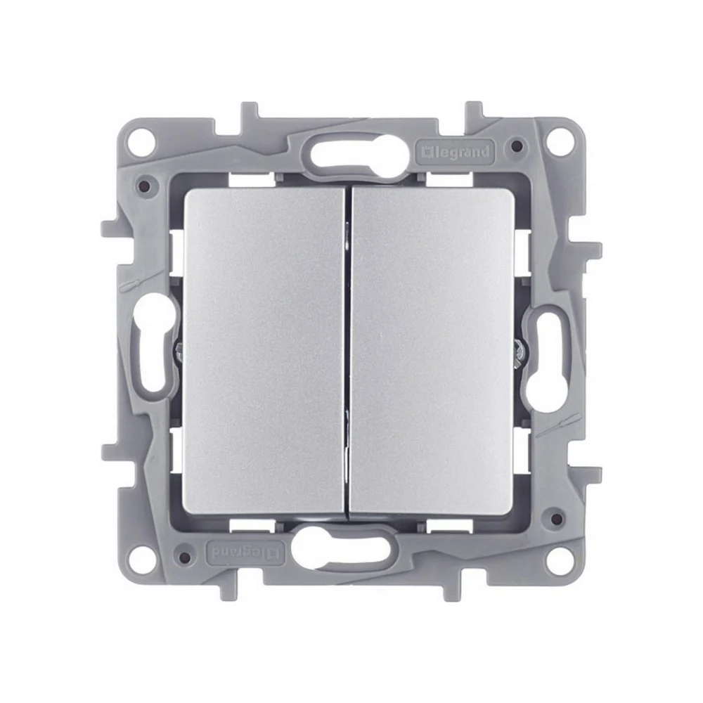 Двухклавишный переключатель Legrand Etika 672412 1066887