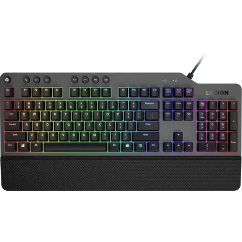 Клавиатура Lenovo Legion K500 RGB, проводная, USB, механическая, черный [gy40t26479]