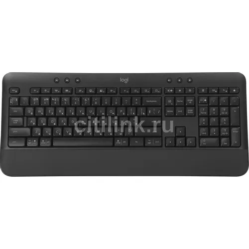 Клавиатура Logitech K650, беспроводная, USB, Bluetooth/Радиоканал, мембранная, с гравировкой, черный [920-010954]
