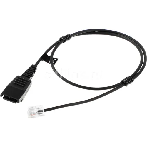 Переходник аудио Jabra QD-RJ10 SC, QD - RJ10, 0.5м, черный [8800-00-37]
