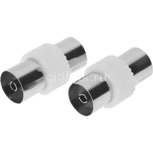 Адаптер антенный PREMIER 4-401/2, Coax (f) - Coax (f), 75Ом, серебристый