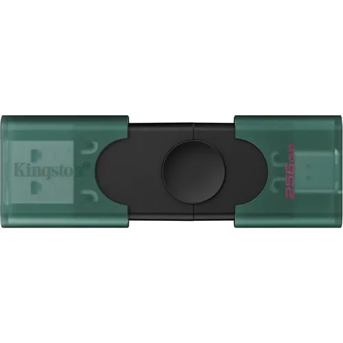 Флешка USB Kingston DataTraveler Duo G2 256ГБ, USB3.0, зеленый и черный [dtdeg2/256gb]