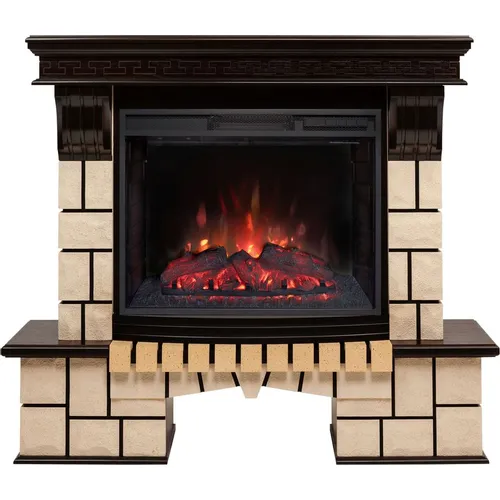 Электрокамин REALFLAME Stone + Sparta 25.5 античный дуб