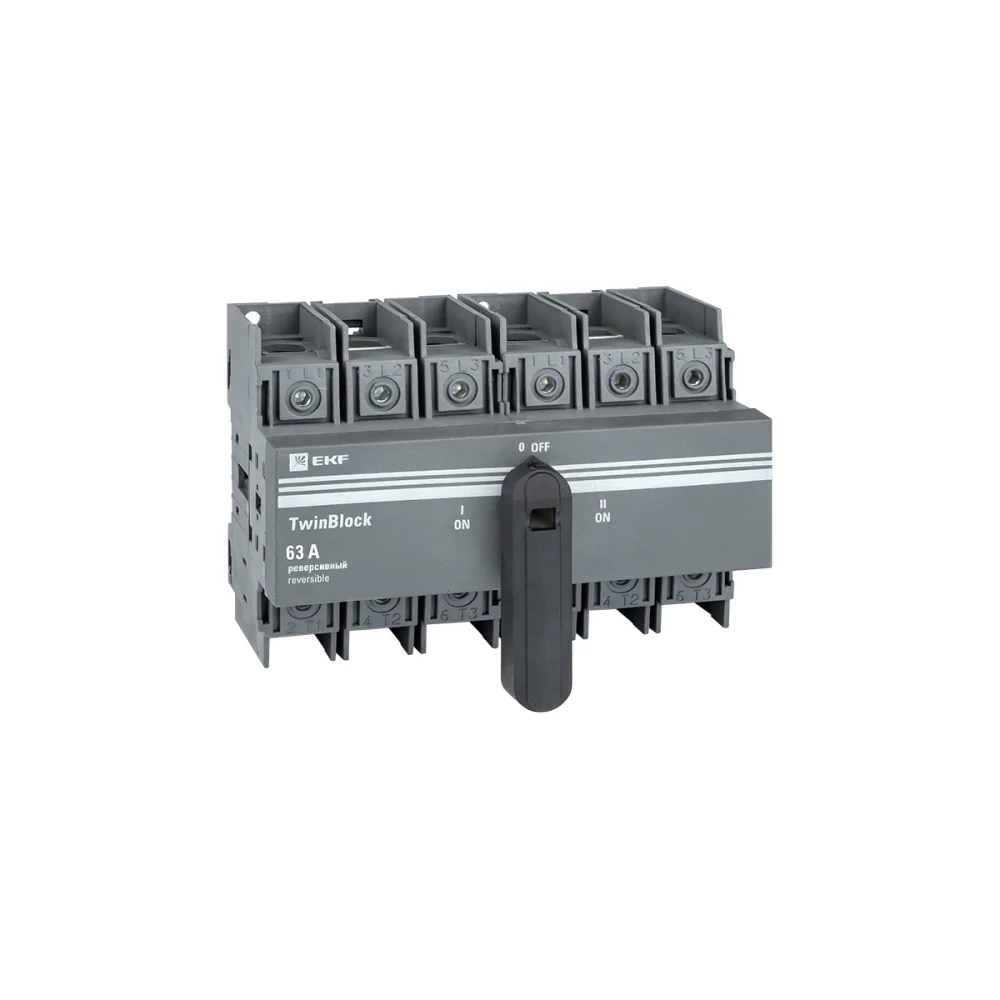 Реверсивный рубильник EKF TwinBlock tb-s-63-3p-rev