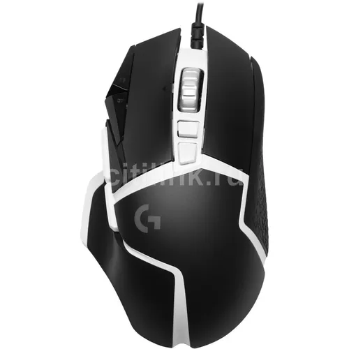 Мышь проводная Logitech G502 SE Hero, игровая, лазерная, USB, 25600dpi, черный и белый [910-005732]