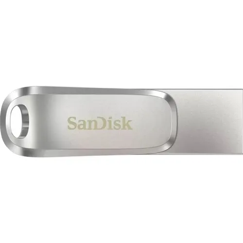 Флешка USB Sandisk Ultra Dual Drive Luxe 64ГБ, USB3.0, серебристый [sdddc4-064g-g46]