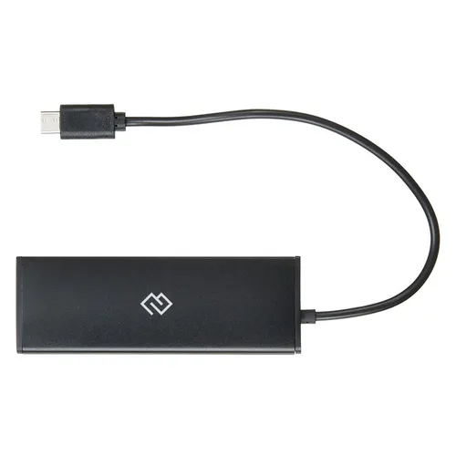 Хаб (разветвитель) Digma HUB-4U2.0-UC-B, черный