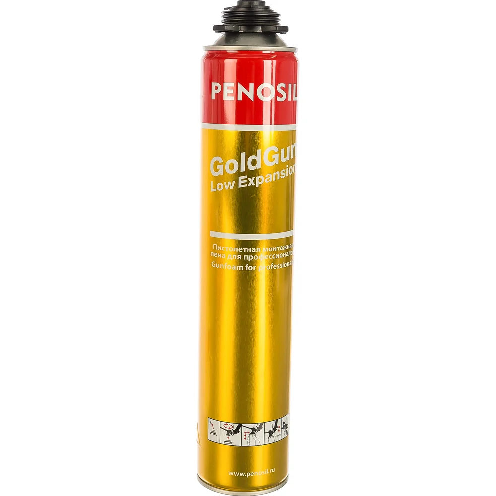 Профессиональная огнеупорная монтажная пена Penosil GoldGun Low Expansion A1318 218902