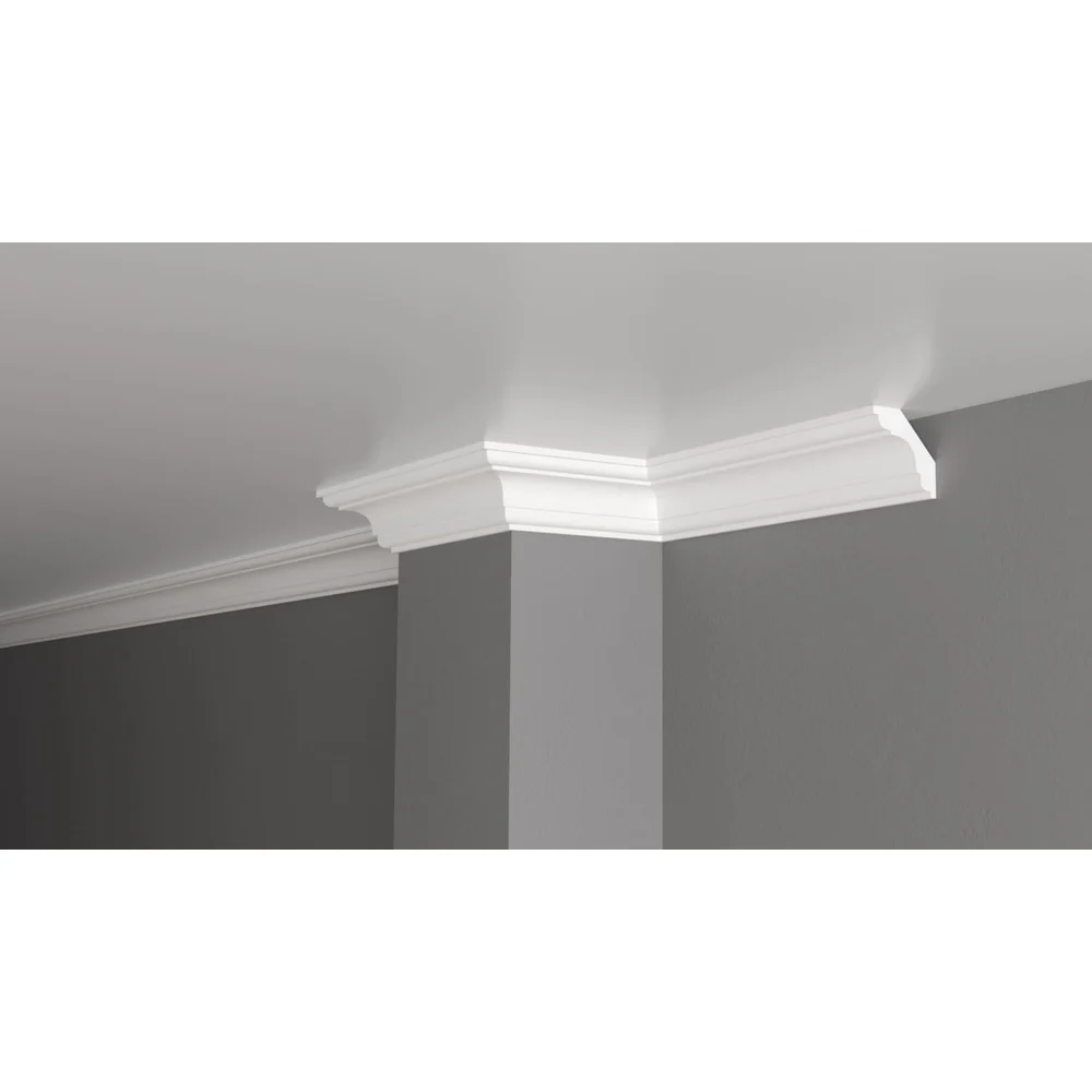 Ударопрочный влагостойкий потолочный карниз под покраску Decor-Dizayn DD05