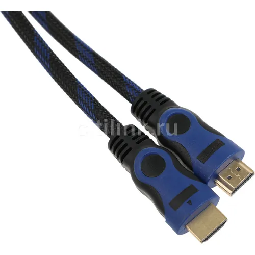 Кабель соединительный аудио-видео PREMIER 5-813BL, HDMI (m) - HDMI (m), ver 1.4, 25м, ф/фильтр, черный/синий [5-813bl 25.0]