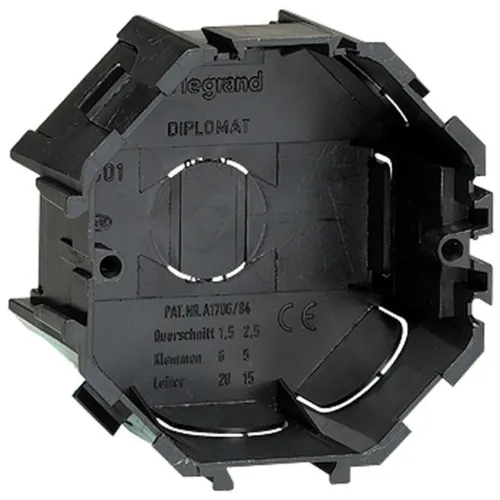 Коробка Legrand Etika (031301) монтажная R38x40мм черный