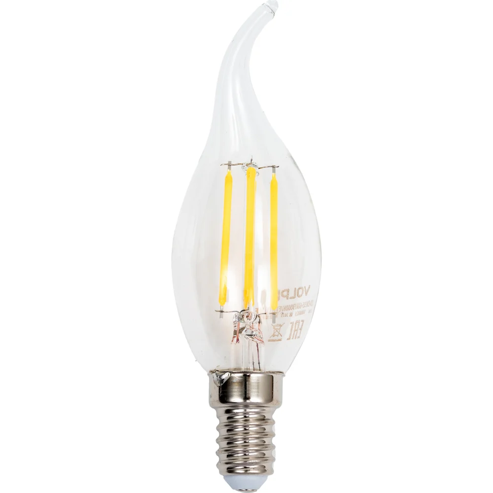Светодиодная лампа Volpe LED-CW35-6W/3000K/E14/CL/SLF UL-00008336