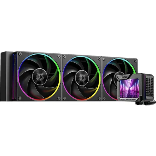 Система водяного охлаждения ID-COOLING DL360 Max, LCD, 4-pin, ARGB, 120мм, черный, retail