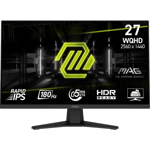 27" Монитор MSI Mag MAG 274QF, 2560x1440, IPS, 180Гц, 2хHDMI, 1хDP, черный [9s6-3ce41h-027]