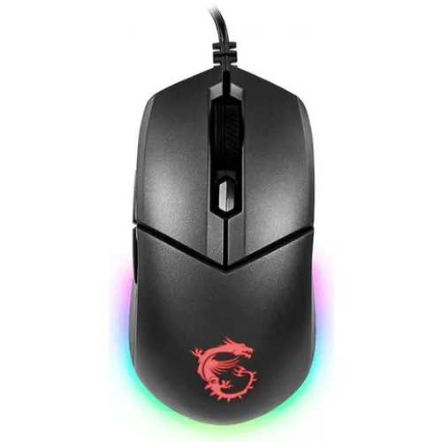 Мышь проводная MSI Clutch GM11, игровая, оптическая, USB, 5000dpi, черный [s12-0402030-cla]