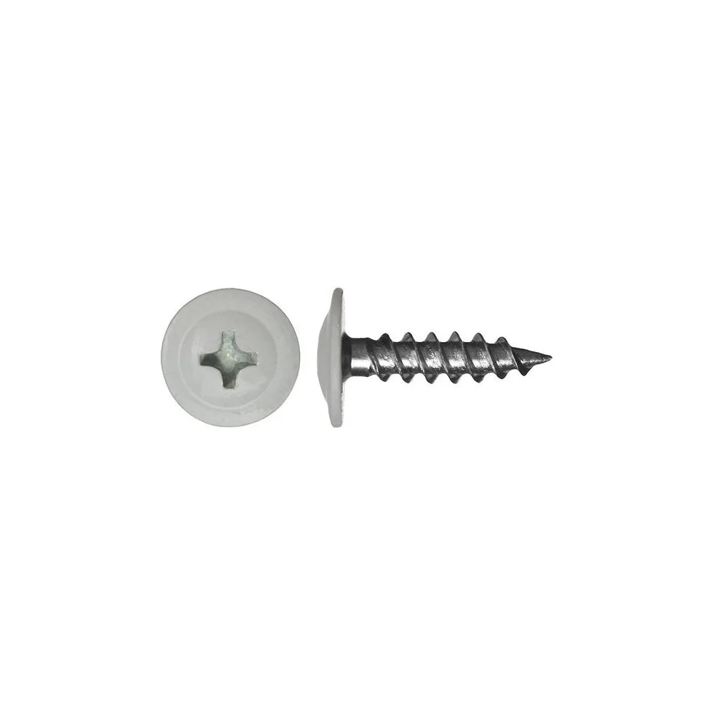 Оцинкованные саморезы ВИРТУОЗ 4,2x16 RAL9006 350 шт. 280-05766