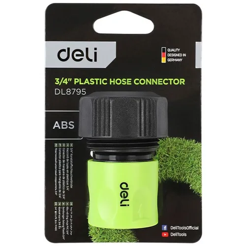 Соединитель Deli DL8795 Д.вх.3/4" зеленый