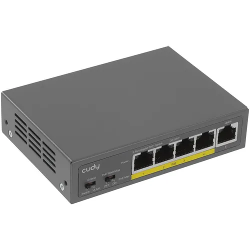 Коммутатор CUDY GS105P, управляемый