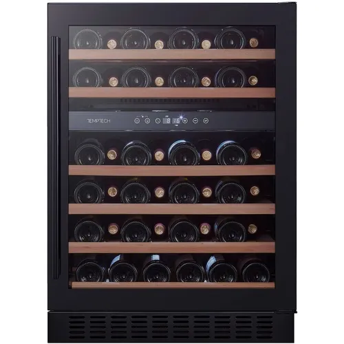 Винный шкаф однокамерный TEMPTECH CLX60DB вместимость: 46 бутылок, черный