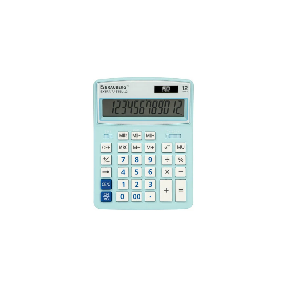 Настольный калькулятор BRAUBERG EXTRA PASTEL-12-LB 250486